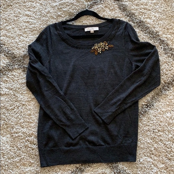 LOFT Sweaters - Loft Embellished Sweater